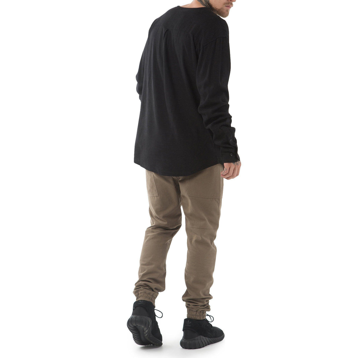 CLOTHING - Publish Jakobe L/s Button Up Black P1702054-BLK