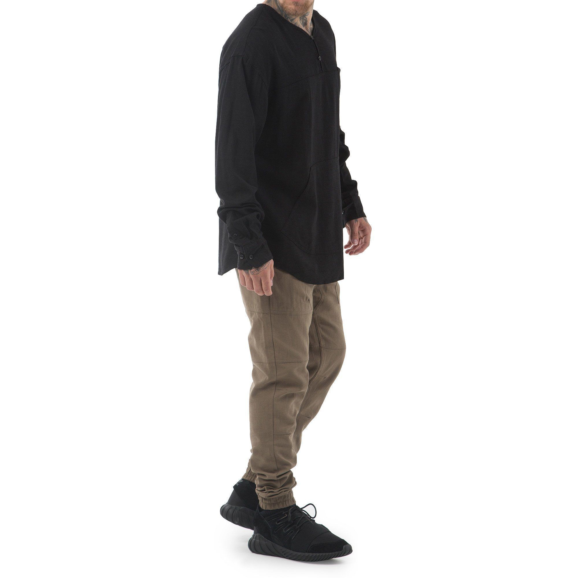 Publish Jakobe L/s Button Up Black P1702054-BLK Secondary image