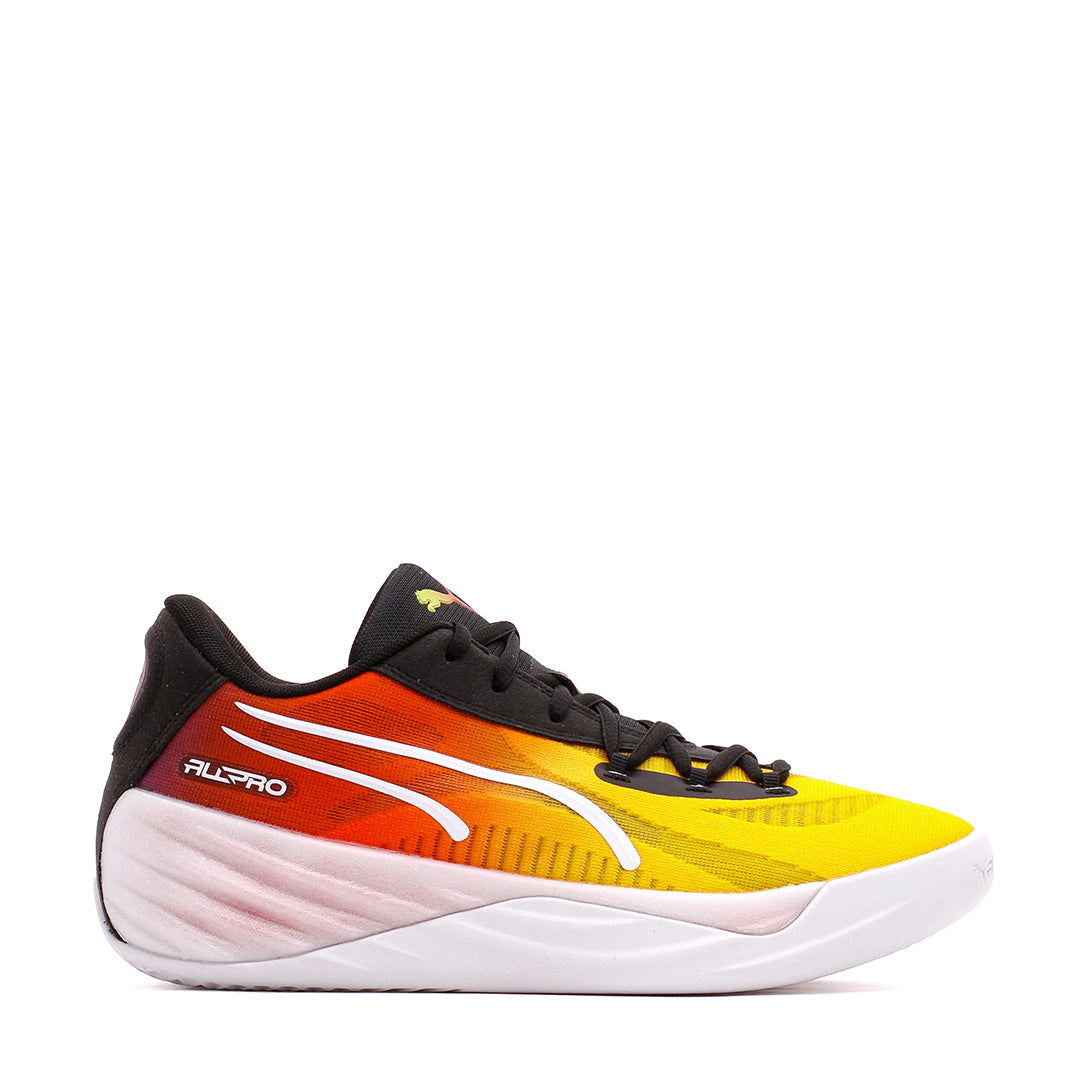 Puma Men All-Pro Nitro Showtime Yellow Sizzle Purple Glimmer 309890-01 - FOOTWEAR - Canada Main image