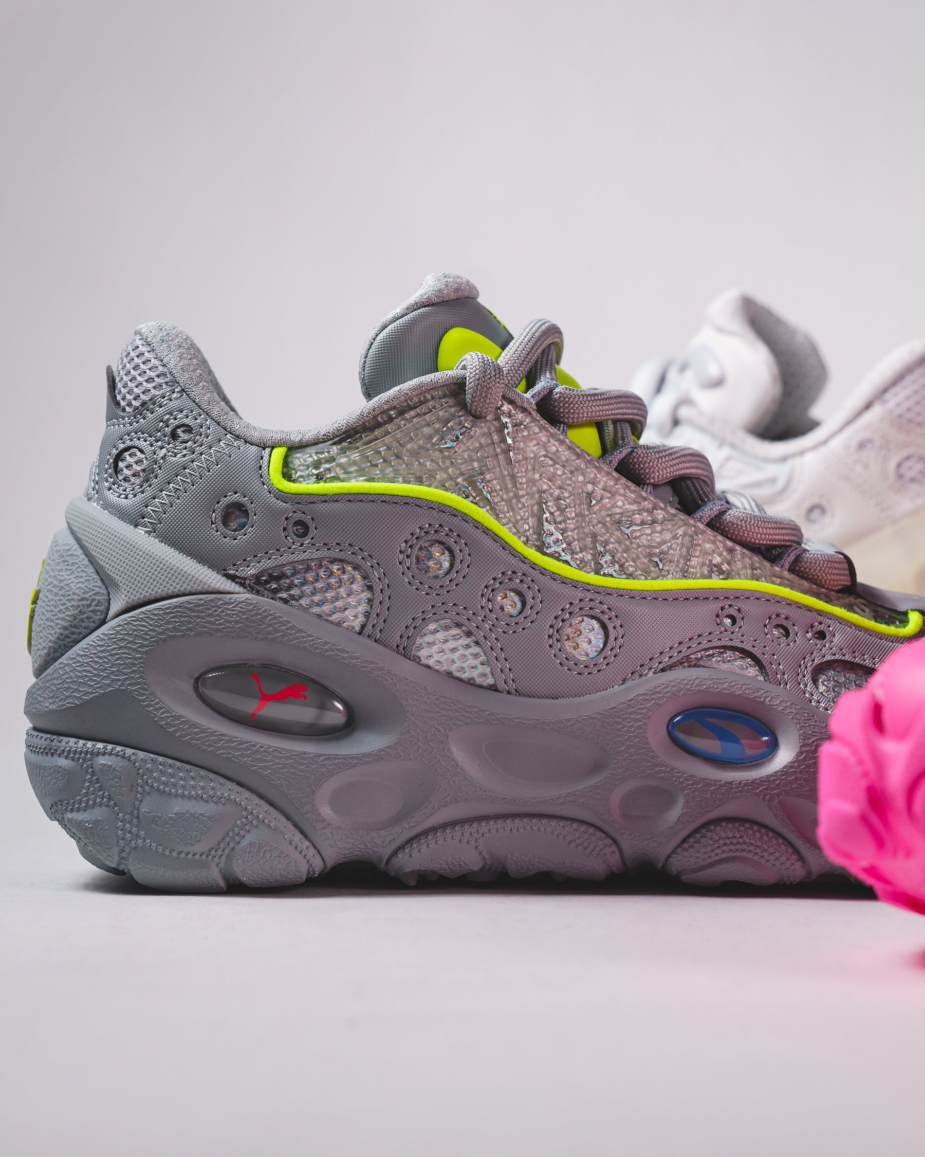 Puma Basketball Men LaMelo Ball LaFrancé RNR Grey Neon 312271-01 - FOOTWEAR - Canada