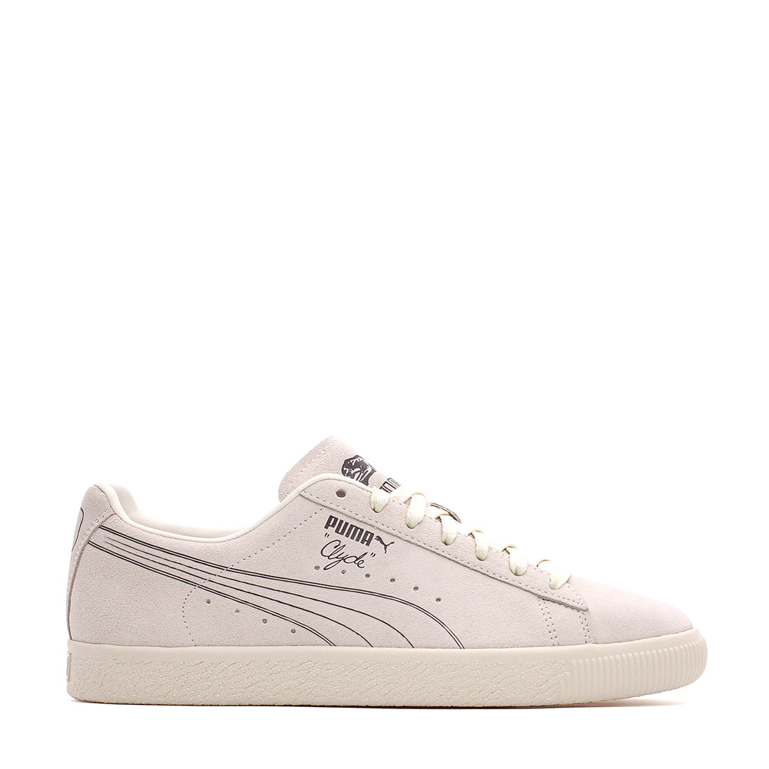 Puma Men Clyde No. 1 Frosted Ivory Smokey Gray 389555-01 - FOOTWEAR - Canada