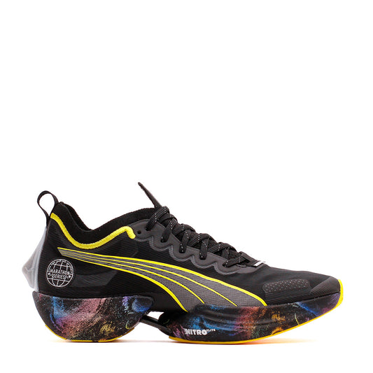 Puma Men Fast-R Nitro Elite Marathon Series Black Yellow 378465-01 - FOOTWEAR - Canada