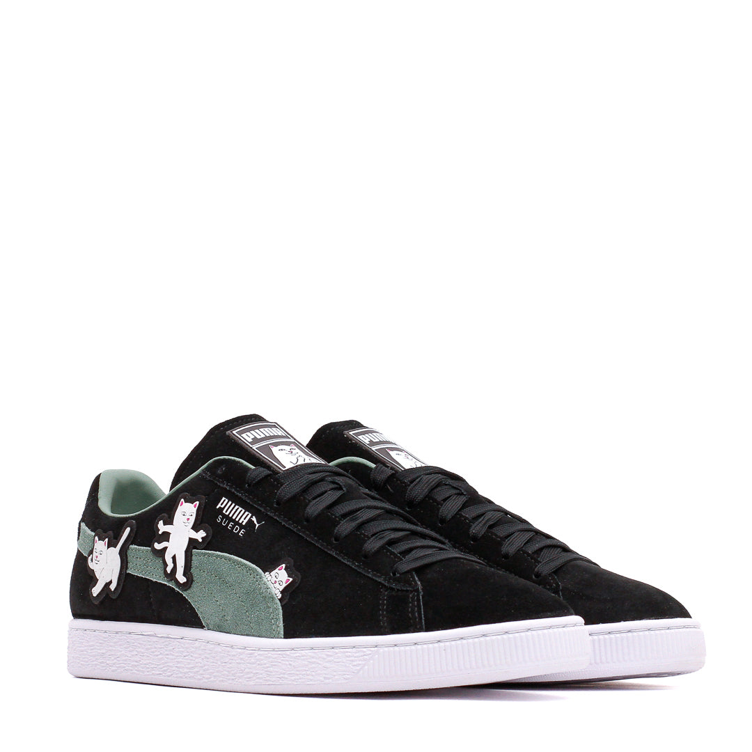 Puma Men Suede Ripndip Black Eucalyptus 393872-01 - FOOTWEAR - Canada