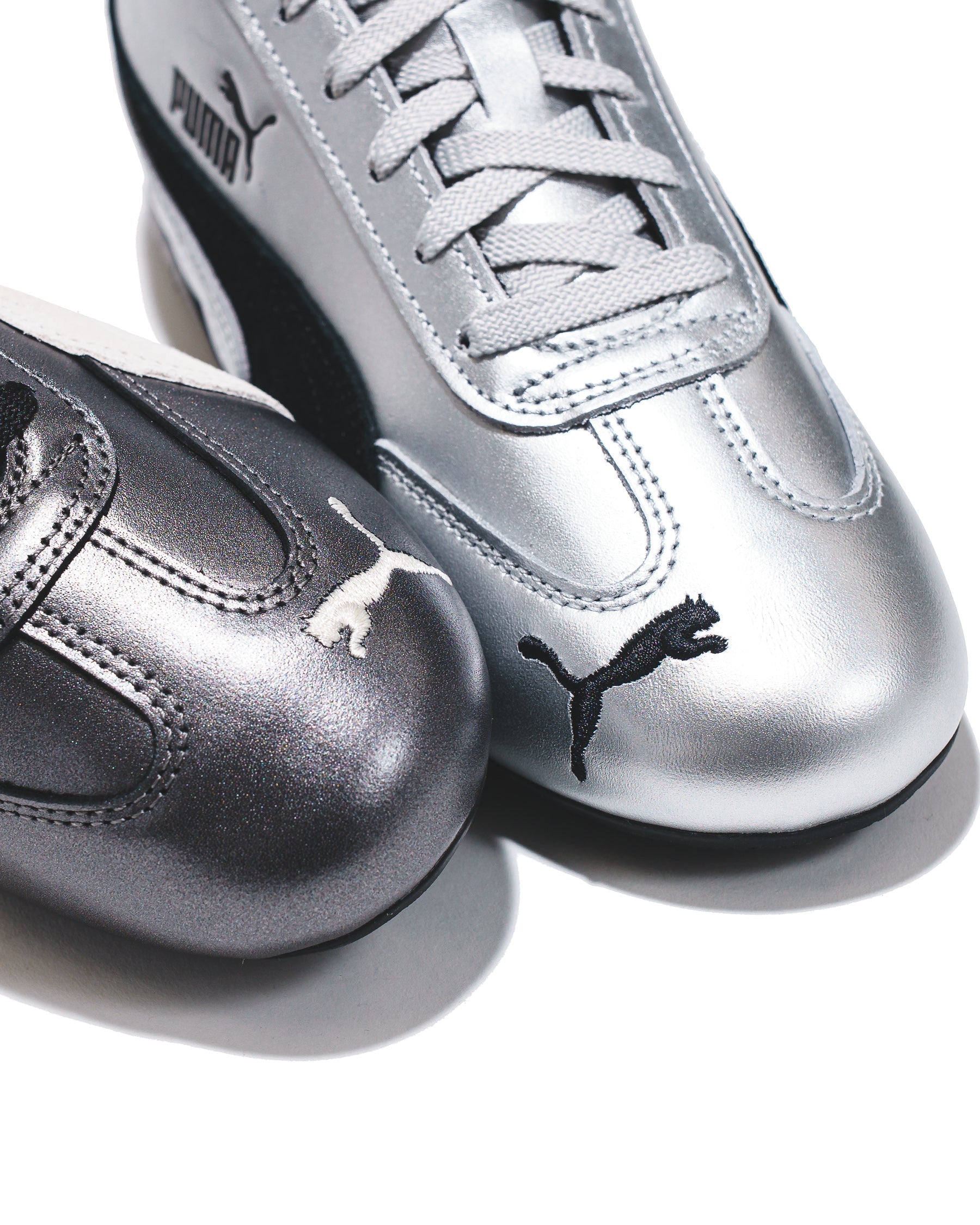 Puma Women Speedcat Metallic Silver Black 405357 01 FOOTWEAR Canada