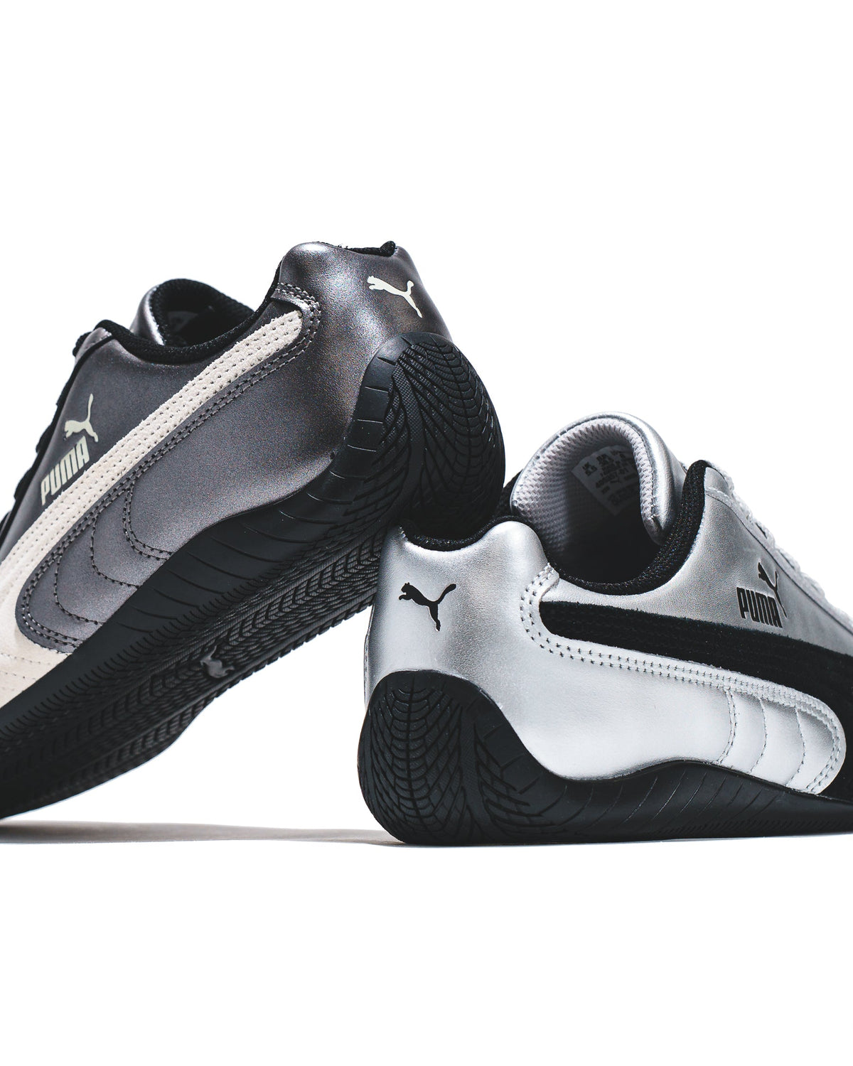 Puma Women Speedcat Metallic Silver Black 405357 01 FOOTWEAR Canada