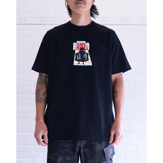 Raised By Wolves Bootleg Tee Black - T-SHIRTS - Canada