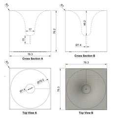 Raised By Wolves Concrete Incense Cube Gray - ACCESSORIES - Canada