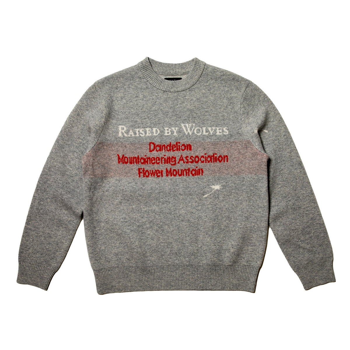 Raised By Wolves DMA Intarsia Sweater Heathered Grey - SWEATERS - Canada
