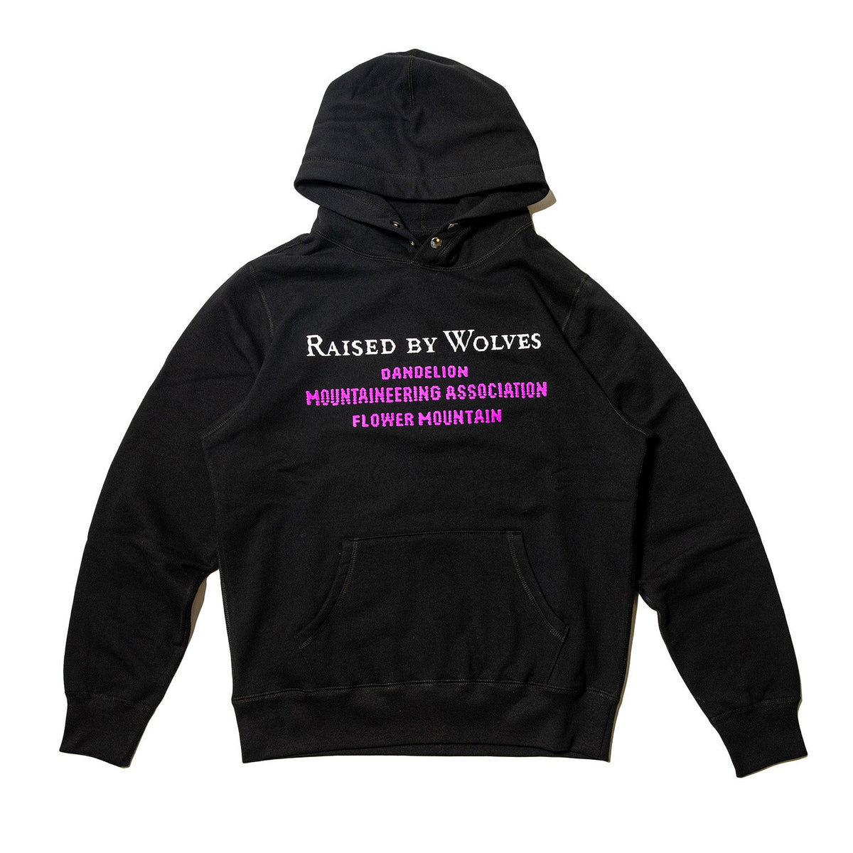 Raised By Wolves DMA Snap Hoodie Black - SWEATERS - Canada