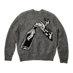 Raised By Wolves Molotov Cardigan Charcoal - TOPS - Canada