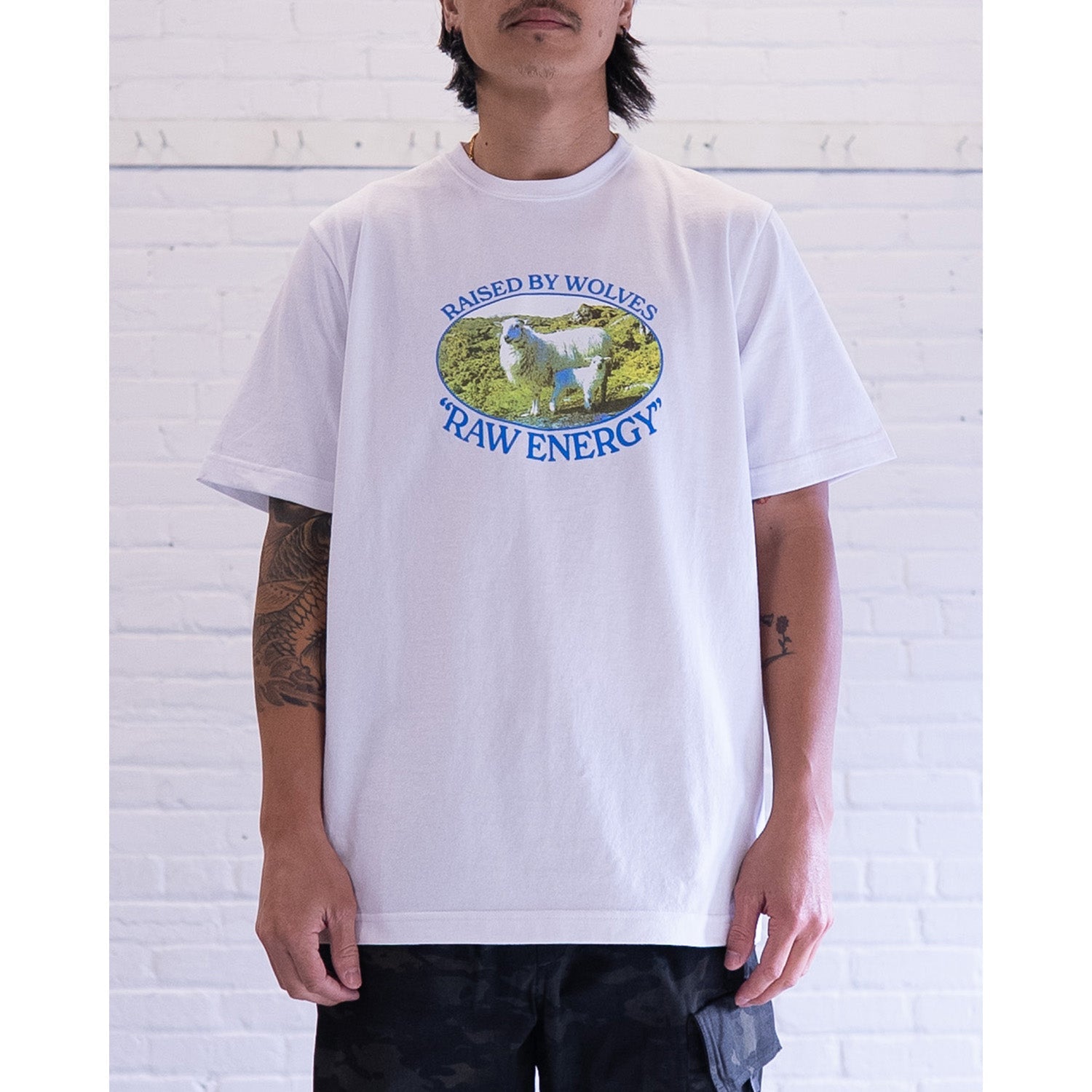 Raised By Wolves Raw Energy Tee White Secondary image