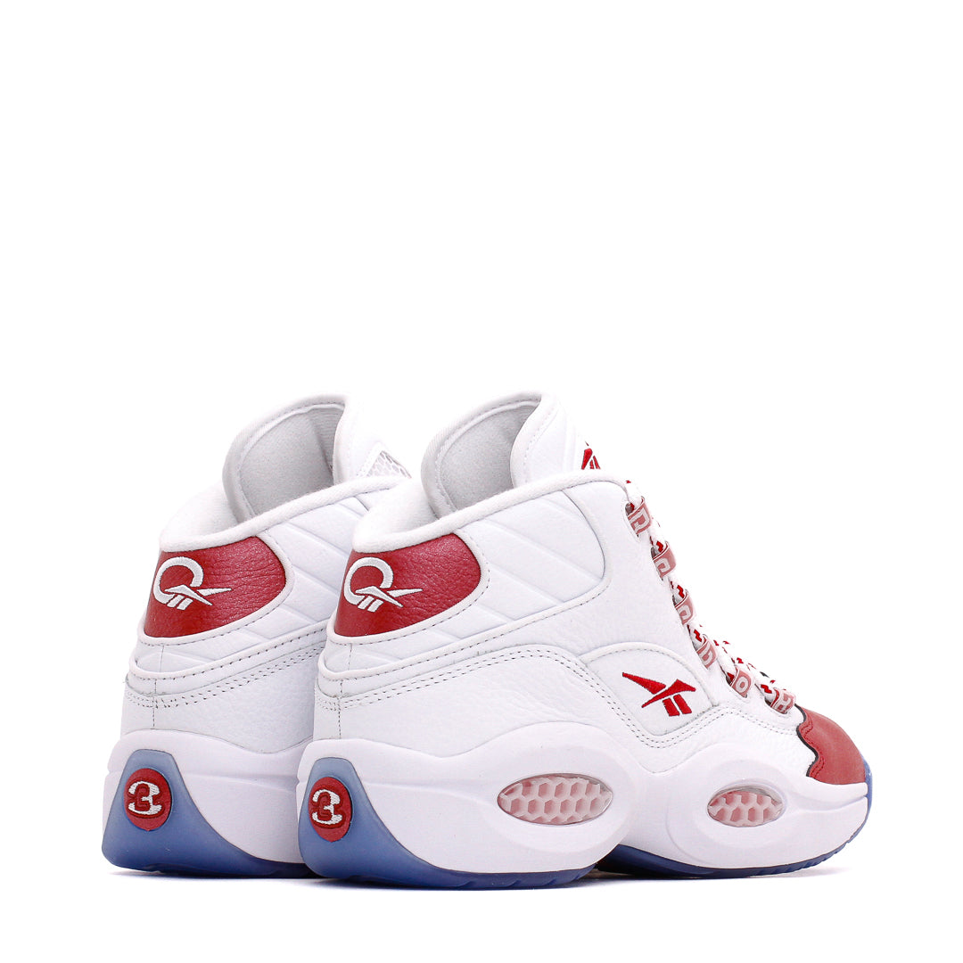 Reebok Classic Basketball Men Question Mid Allen Iverson White Red 100074721 - FOOTWEAR Canada