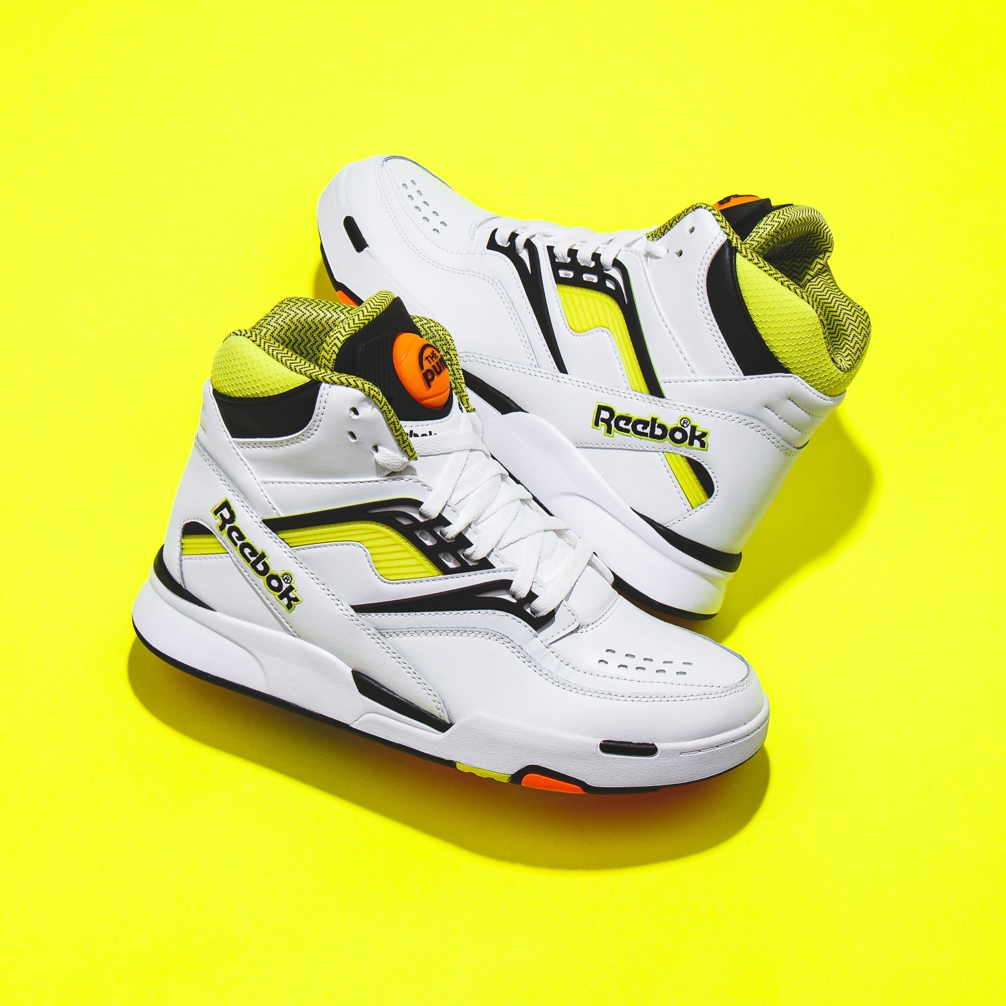 Reebok Classic Men Pump TZ Twilight Zone Solar Acid Yellow