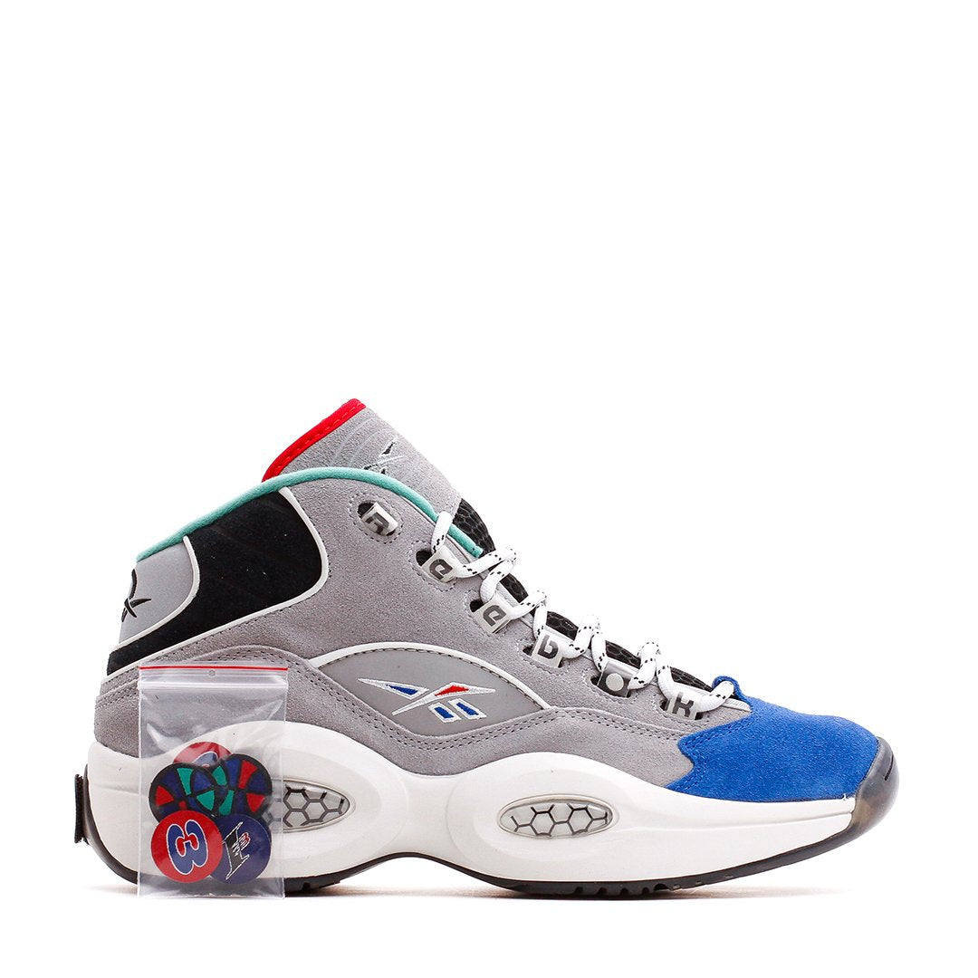 Reebok Classics Basketball Men Question Mid Allen Iverson Draft Night Grey Blue GZ7283 Secondary image