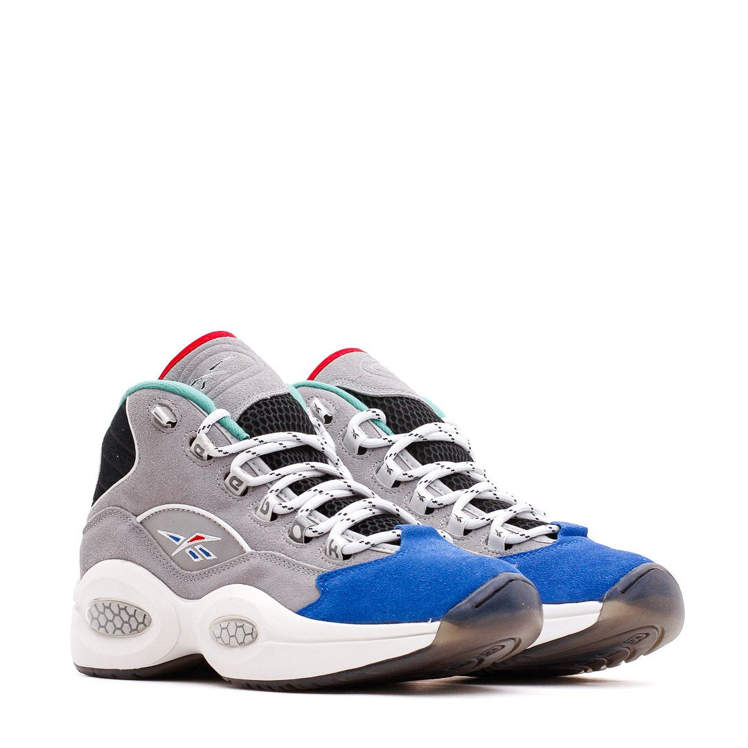 Reebok Classics Men Question Mid Allen Iverson Draft Night Grey Blue GZ7283 - FOOTWEAR - Canada