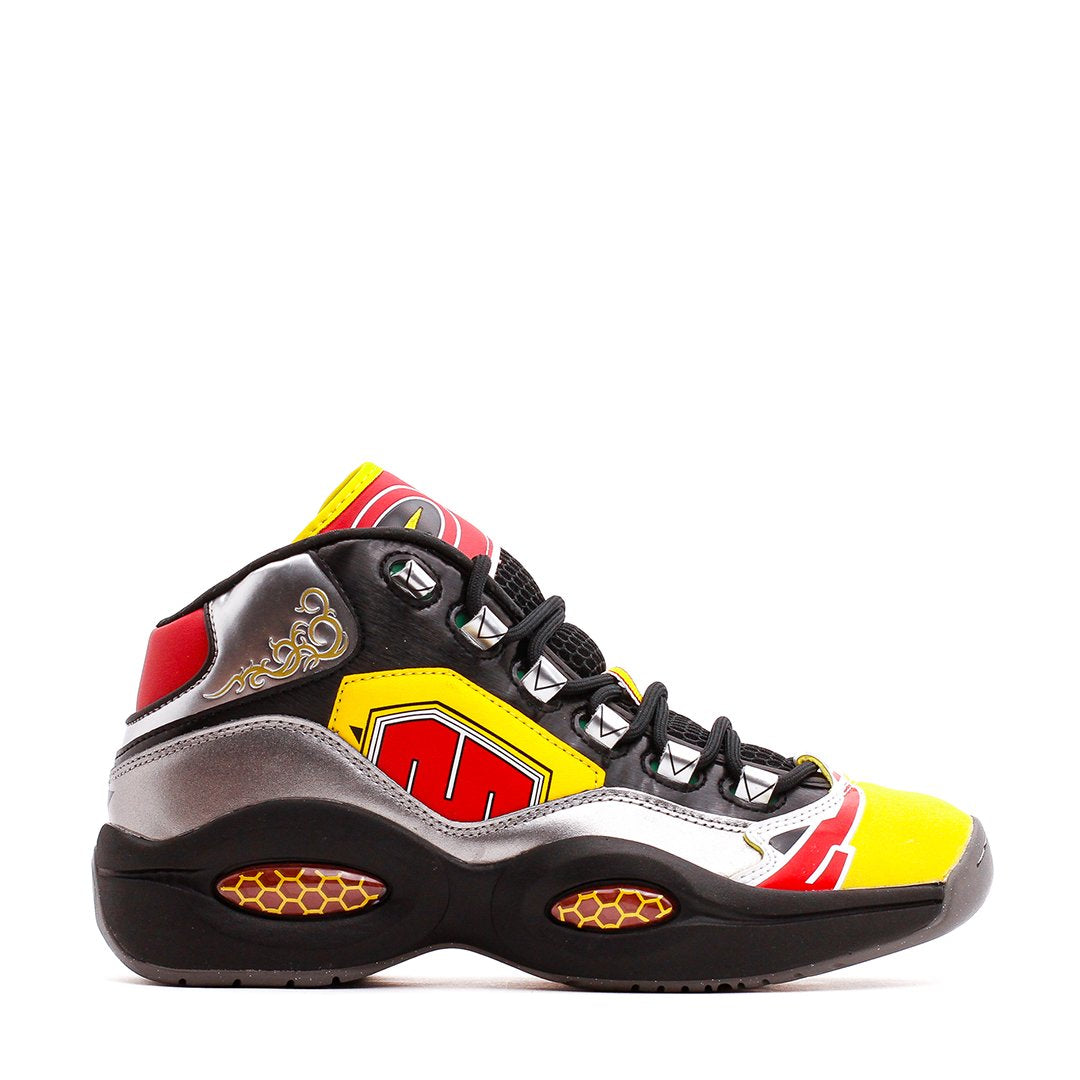 Reebok Classics Men x Power Rangers Question Mid Allen Iverson Black Silver Red GY0590 - FOOTWEAR - Canada Main image