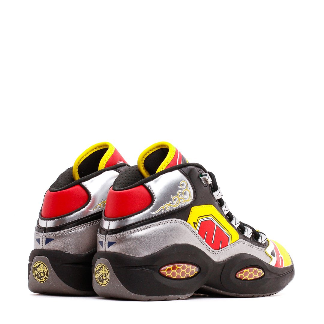 Reebok Classics Men x Power Rangers Question Mid Allen Iverson Black Silver Red GY0590 - FOOTWEAR - Canada