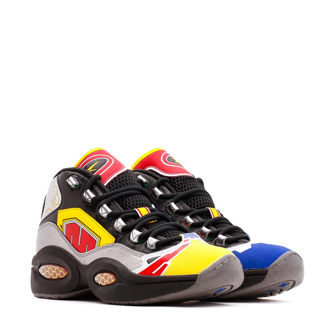 Reebok Classics Men x Power Rangers Question Mid Allen Iverson Black Silver Red GY0590 - FOOTWEAR - Canada