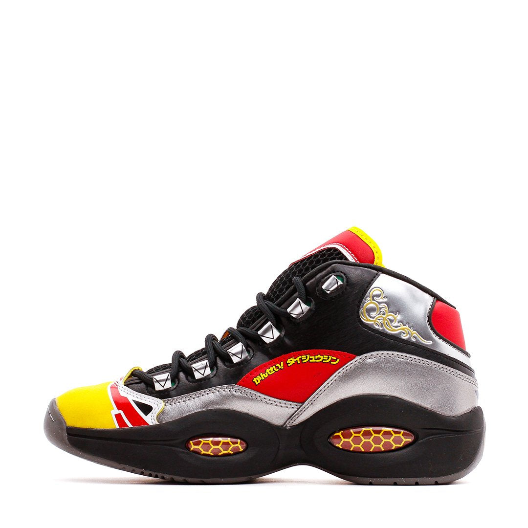 Reebok Classics Basketball Men x Power Rangers Question Mid Allen Iverson Black Silver Red GY0590 Secondary image