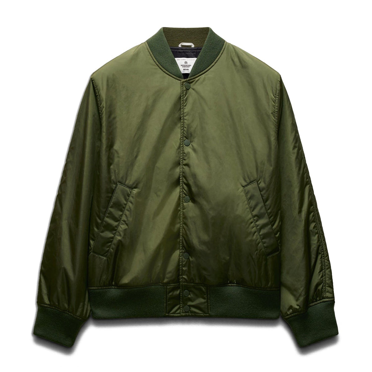 Reigning Champ Men Econyl Satin Nylon Stadium Jacket Fatigue RC-4288-FTG - OUTERWEAR - Canada Main image