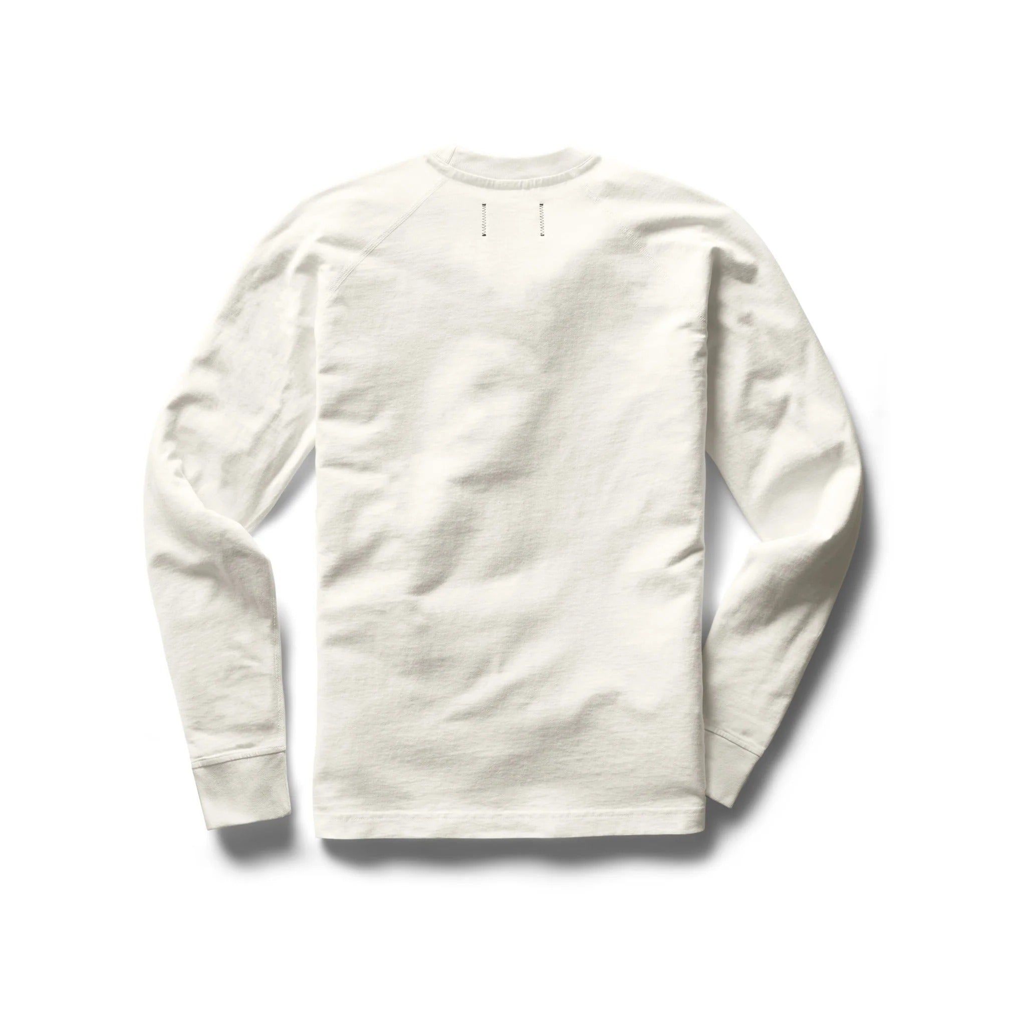 Reigning Champ Men Embroidered Script Longsleeve Ivory RC-2256-IVO - T-SHIRTS - Canada