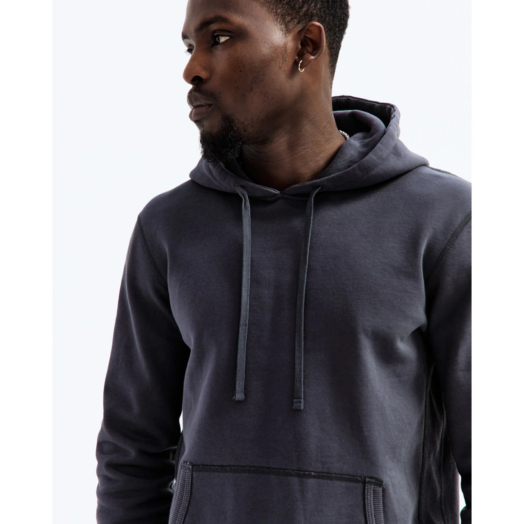Reigning Champ Men Knit Mid Wt Terry Pullover Hoodie Midnight RC-3206-MID - SWEATERS - Canada