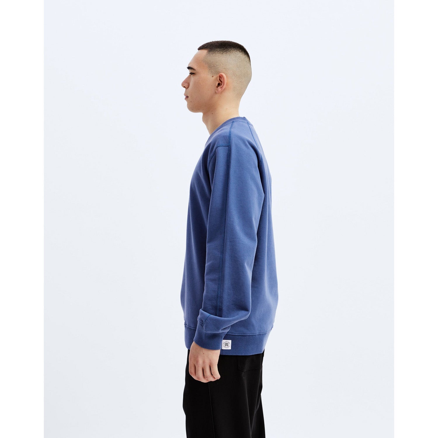 Reigning Champ Men Knit Midweight Terry Classic Crewneck Lapis RC-3883-LAP - SWEATERS - Canada