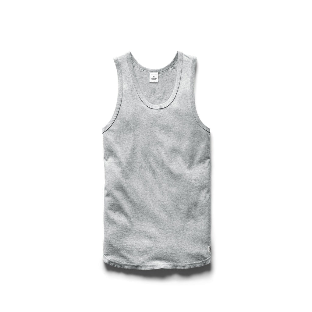 Reigning Champ Men Knit Ringspun Jersey Tank Top Heather Grey RC-1072-HGRY - T-SHIRTS - Canada