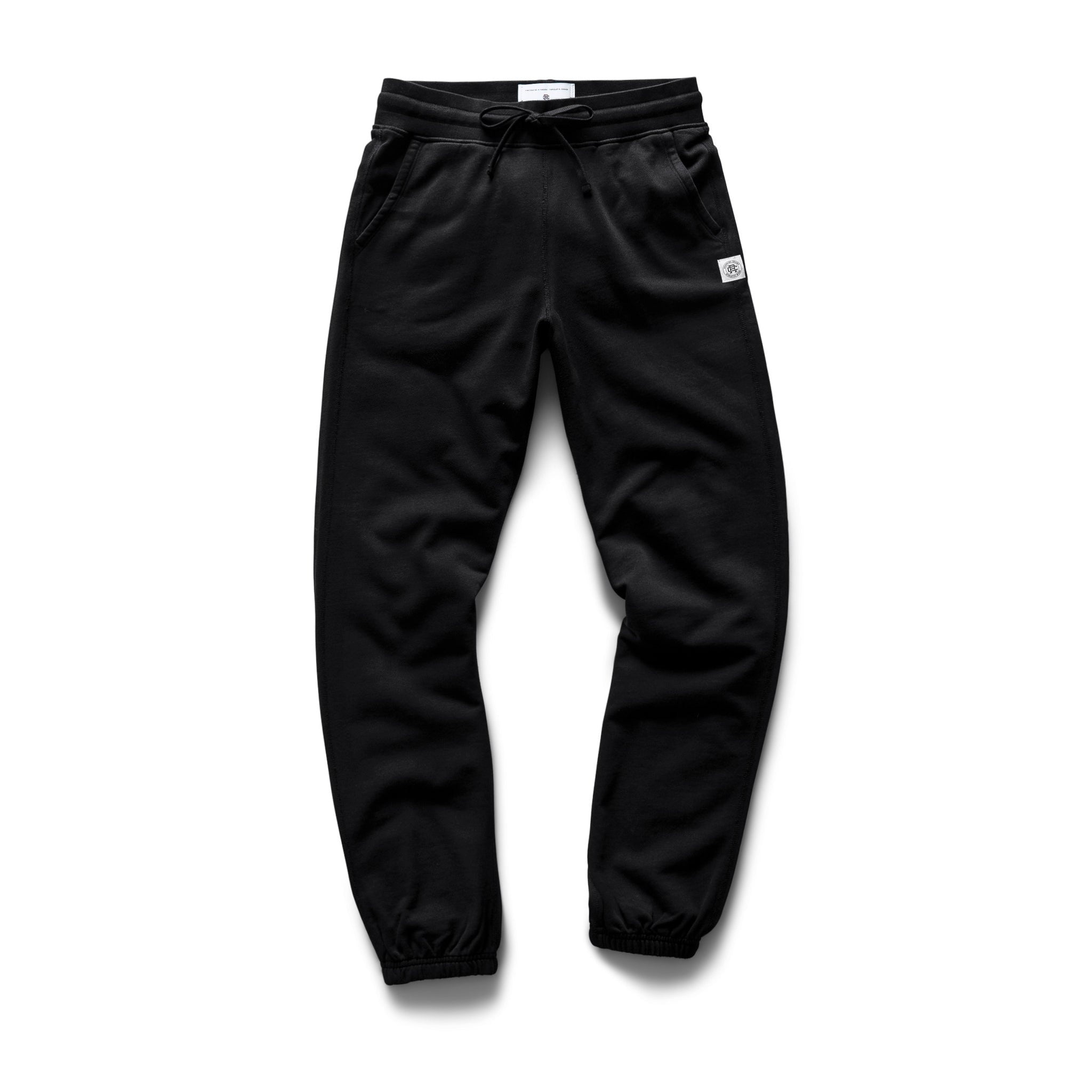 Reigning Champ Men Lightweight Terry Cuffed Sweatpant Black RC-5443-BLK - BOTTOMS - Canada