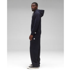 Reigning Champ Men Midweight Terry Arch Logo Hoodie Navy White RC-3438-NAW - SWEATERS - Canada