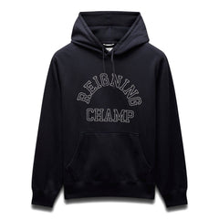 Reigning Champ Men Midweight Terry Arch Logo Hoodie Navy White RC-3438-NAW - SWEATERS - Canada