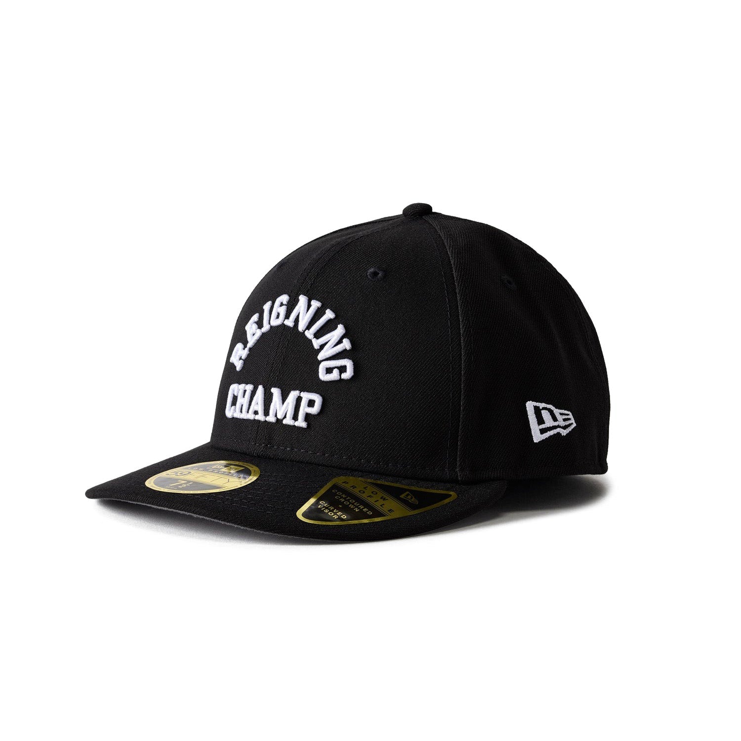 Reigning Champ Men Woven New Era Low Pro 59Fifty Arch Logo Cap Black White Secondary image