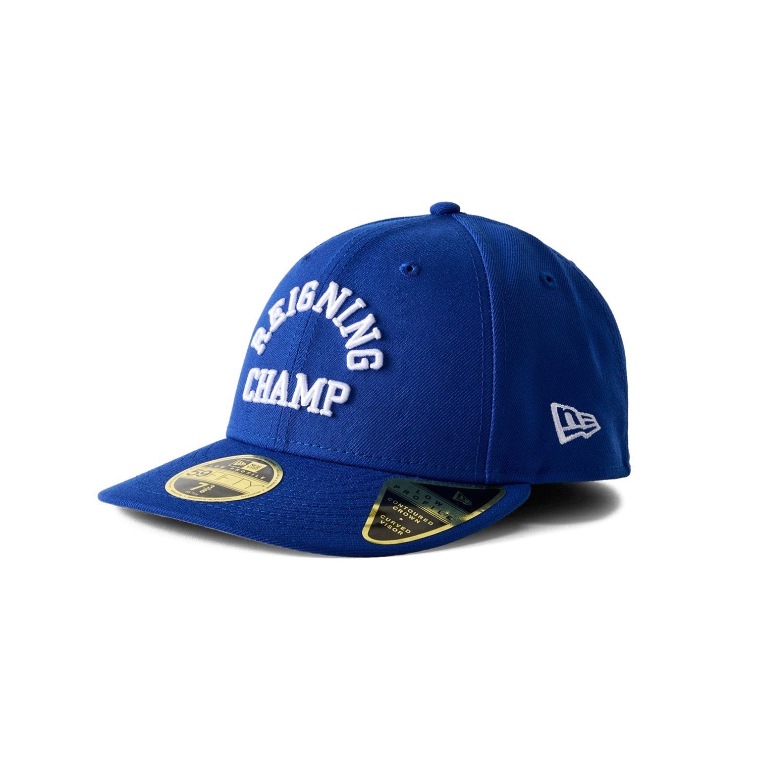 Reigning Champ Men Woven New Era Low Pro 59Fifty Arch Logo Cap Blue White Secondary image