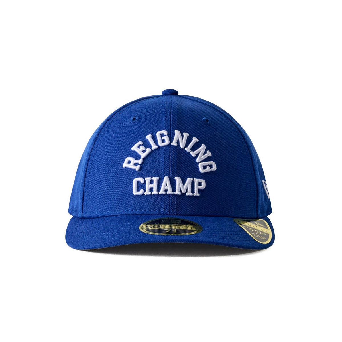 Reigning Champ Men Woven New Era Low Pro 59Fifty Arch Logo Cap Blue White - HEADWEAR - Canada Main image