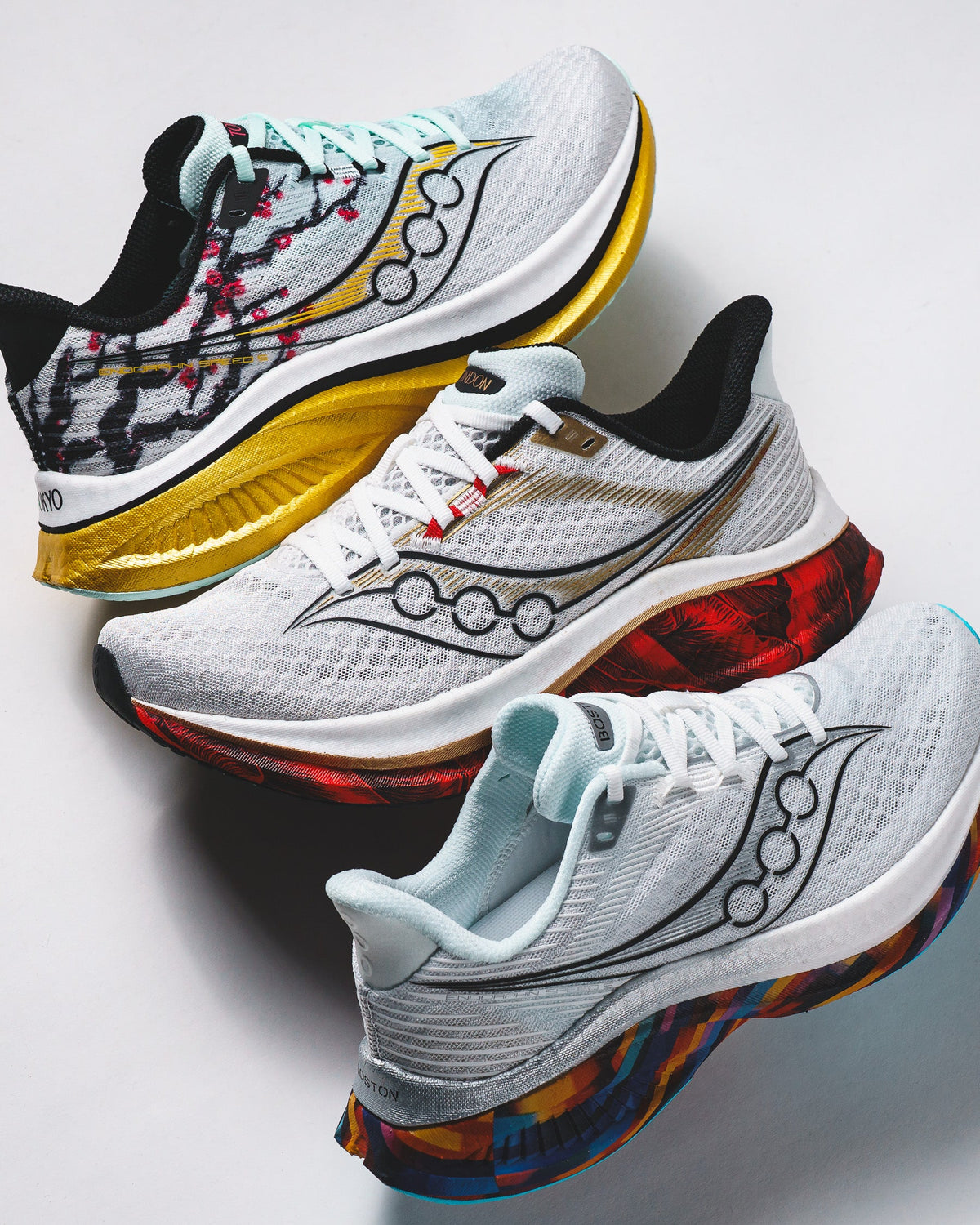 Saucony Men Endorphin Speed 5 White Fleur S21007-401 - FOOTWEAR - Canada