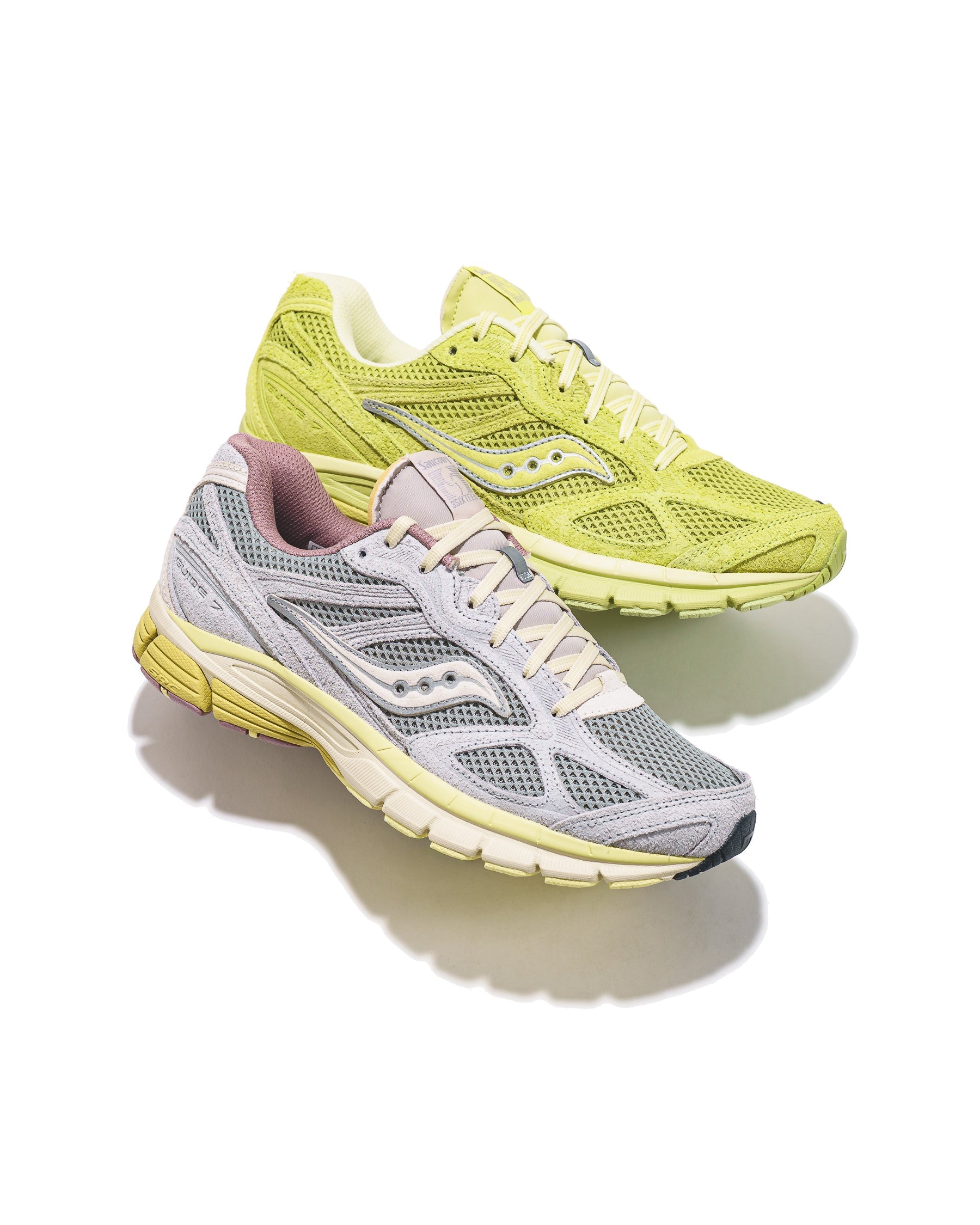 Saucony x 3sixteen Unisex ProGrid Guide 7 Lime Raffia S71044-2 - FOOTWEAR - Canada