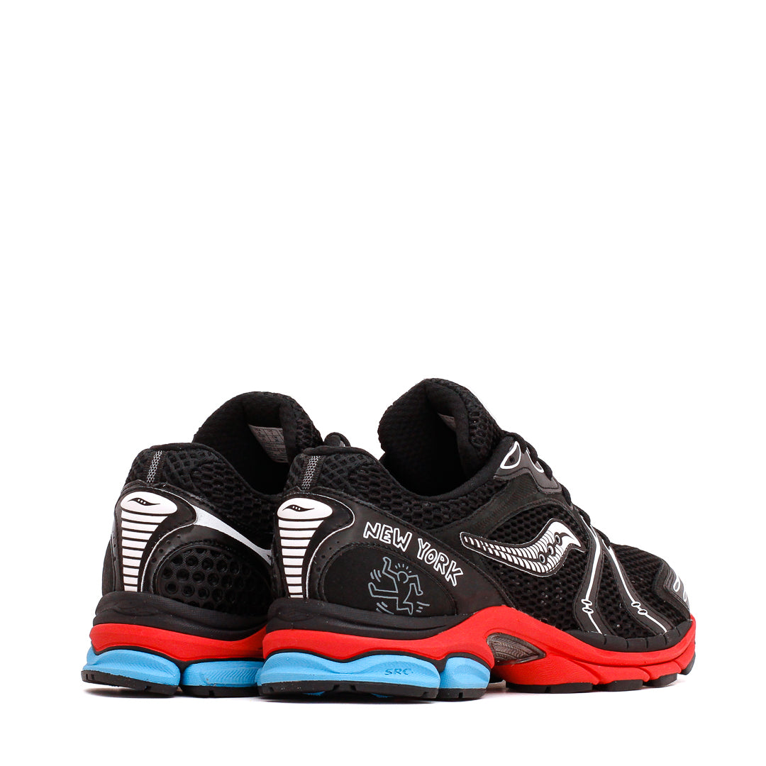 Saucony x Keith Haring Men ProGrid Triumph 4 Black Red S71022-1 - FOOTWEAR - Canada