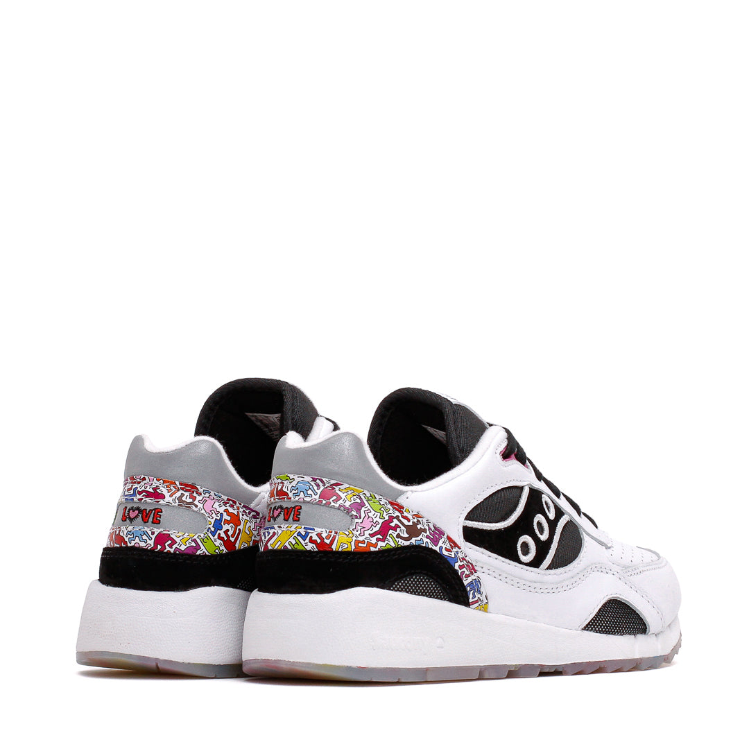Saucony x Keith Haring Men Shadow 6000 White Black S70973-1 - FOOTWEAR - Canada