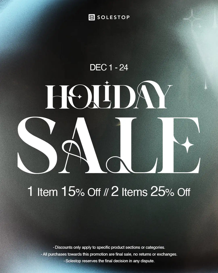 Erlebniswelt-fliegenfischenShops holiday sale poster with black and white design featuring festive stars.