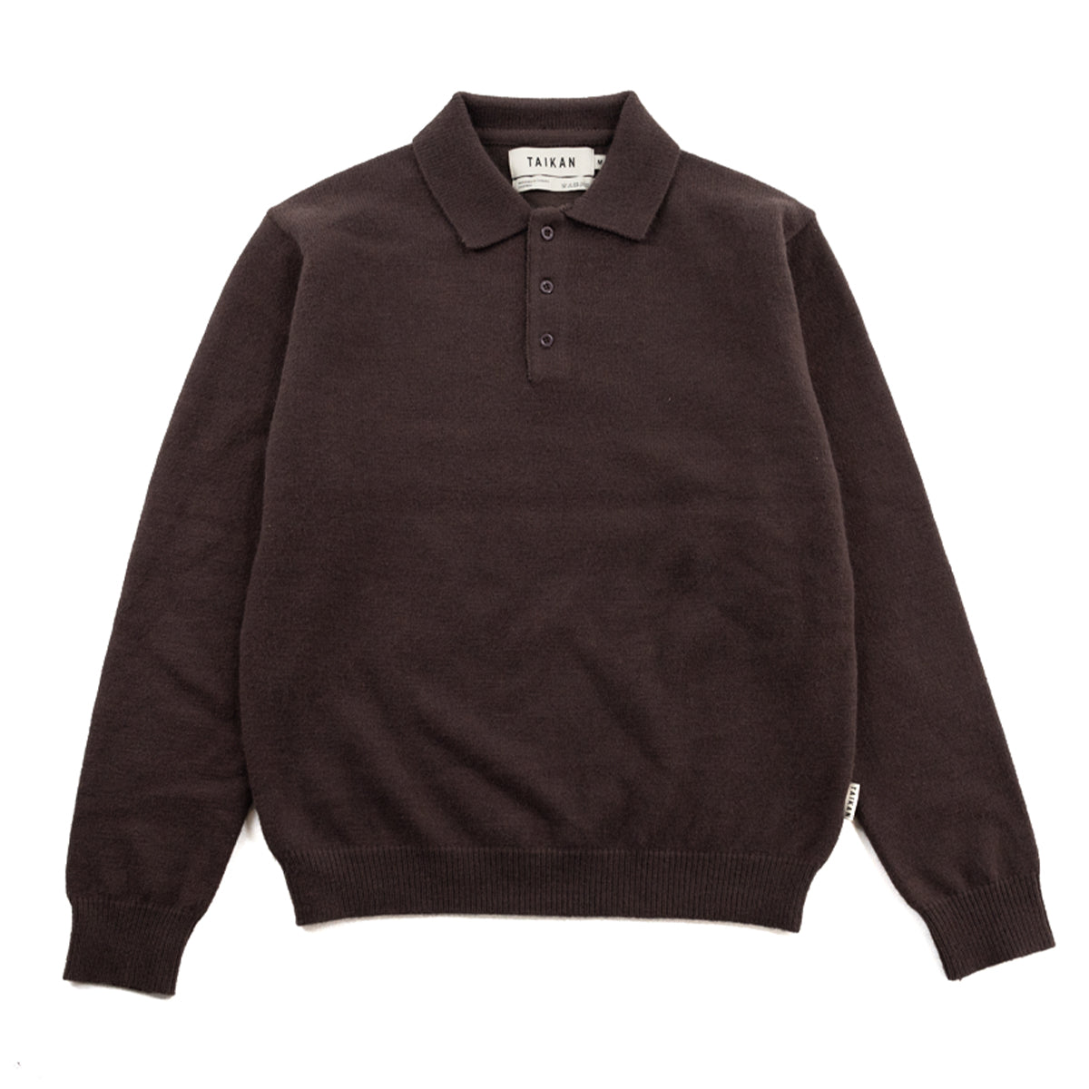 Taikan Men Marle LS Polo Sweater Brown TK0011-BRN - T-SHIRTS - Canada