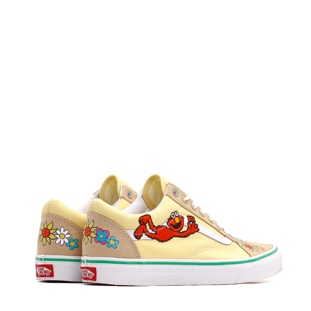 Vans Customs Sunflowers Old Skool Shoes - 5.0 Boys/6.5 Women