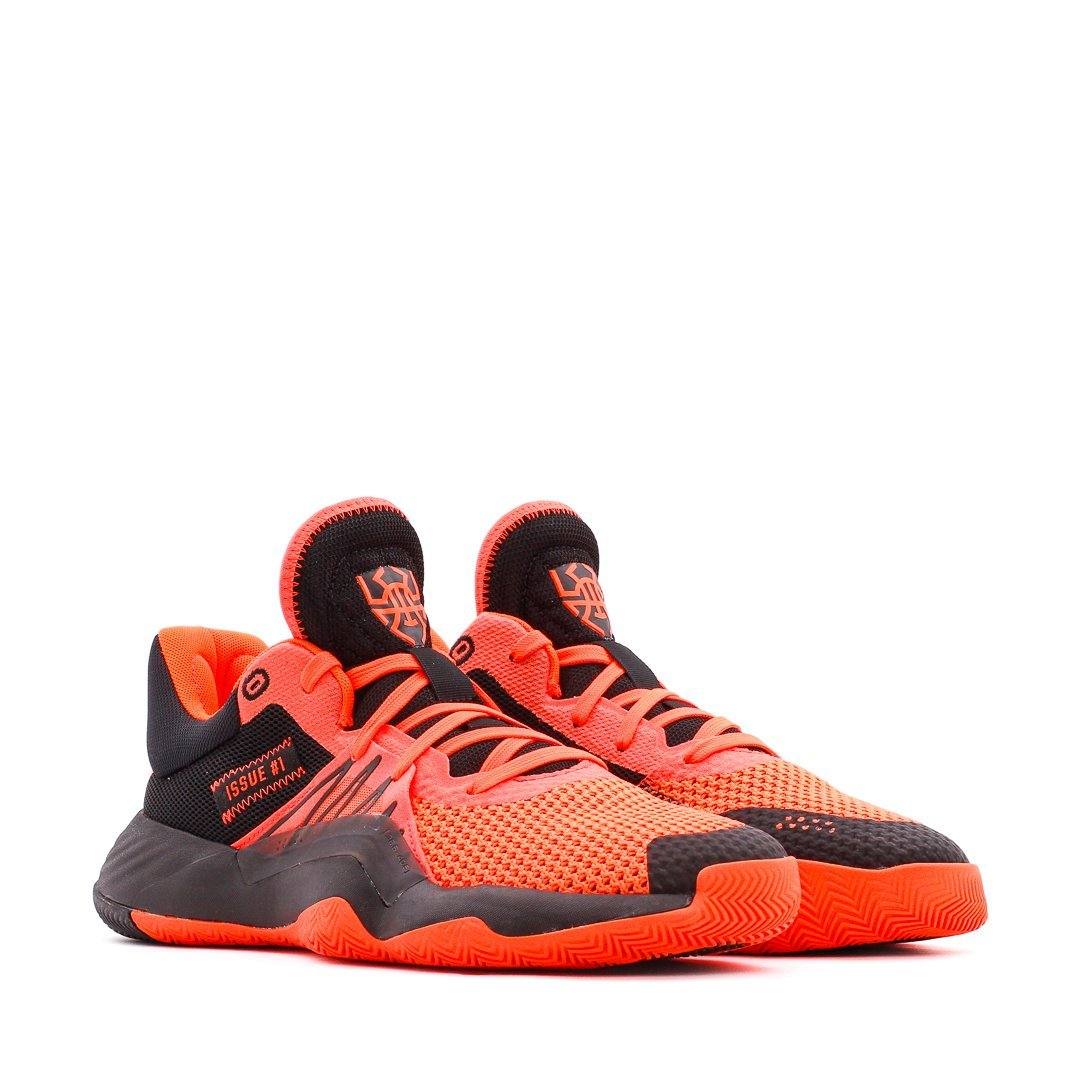 FOOTWEAR - Adidas Basketball D.O.N. Donovan Mitchell Issue 1 Black Solar Red Men EH2133