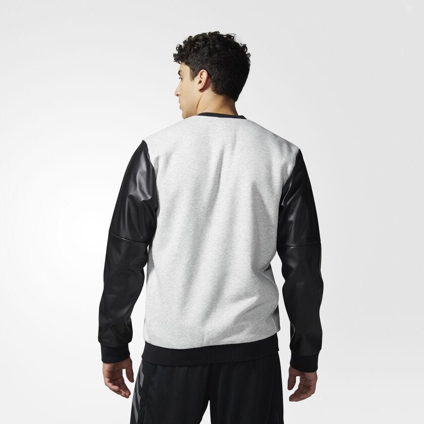 Adidas Basketball Harden Varsity Jacket Light Grey Heather Men CE4707 Secondary image