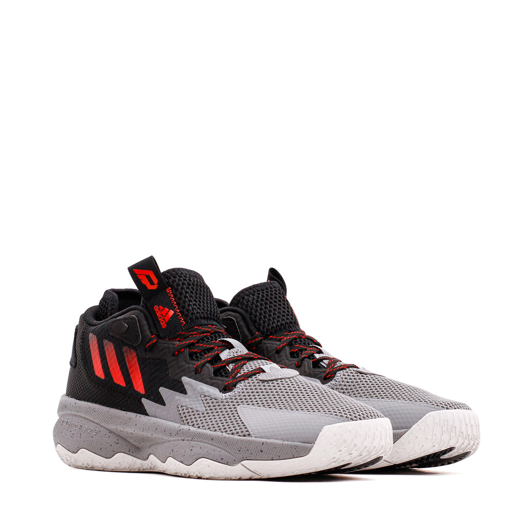 Adidas Basketball Men Dame 8 Damian Lillard Bridge City Grey Red Black HR1558 - FOOTWEAR - Canada