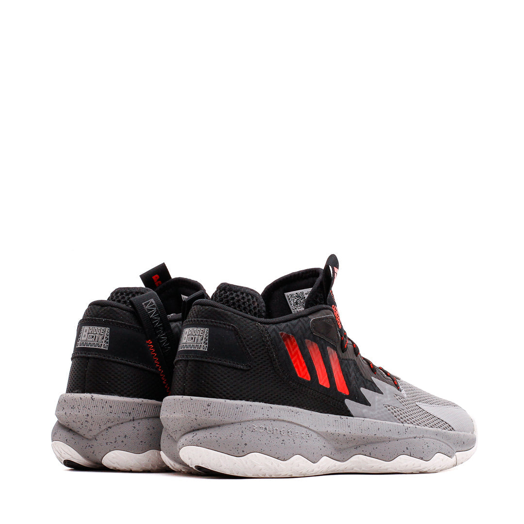 Adidas Basketball Men Dame 8 Damian Lillard Bridge City Grey Red Black HR1558 - FOOTWEAR - Canada