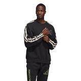 SWEATERS - Adidas Basketball Men Daniel Patrick X James Harden Crew Black Linen GH4779