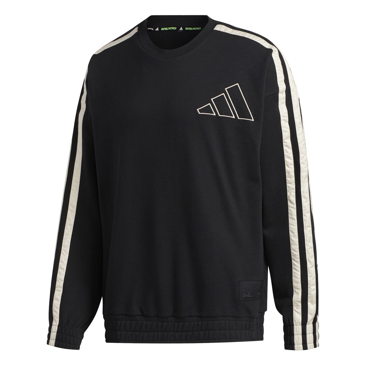 SWEATERS - Adidas Basketball Men Daniel Patrick X James Harden Crew Black Linen GH4779 Main image