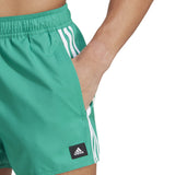 Adidas Men 3-Stripes CLX Swim Shorts Green HT4374 - SHORTS - Canada