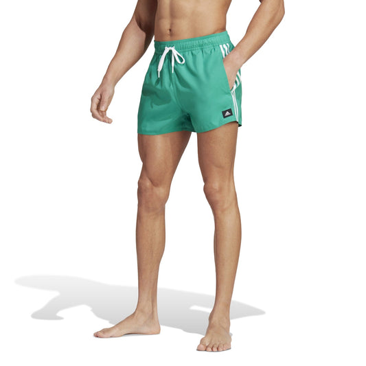 Adidas Men 3-Stripes CLX Swim Shorts Green HT4374 - SHORTS - Canada