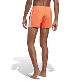 Adidas Men 3-Stripes CLX Swim Shorts Solar Red HT4371 - SHORTS - Canada